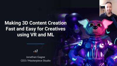 Making 3D Content Creation Fast and Easy for Creatives by using VR and ML