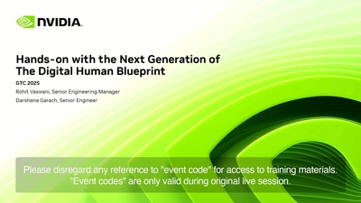 Hands-on with Next Generation Digital Human Blueprint