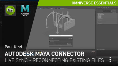 Autodesk Maya Connector - Live Sync - Reconnecting existing files