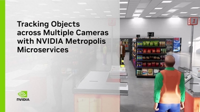 Tracking objects across multiple Cameras with Metropolis Microservices