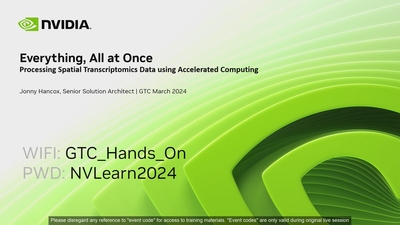 Everything, All at Once: Processing Spatial Transcriptomics Data using Accelerated Computing
