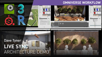Omniverse Workflow - Live Sync - Architecture Demo