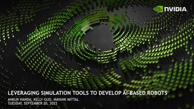 Leveraging Simulation Tools to Develop AI-Based Robots