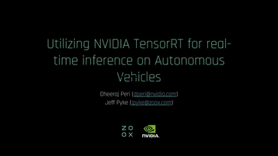 Utilizing NVIDIA TensorRT for Real-Time Inference on Autonomous Vehicles
