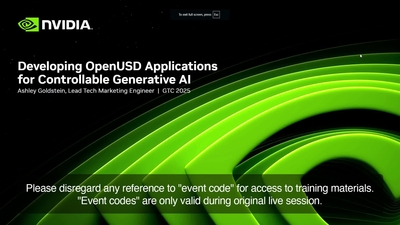 Developing OpenUSD Applications for Controllable Generative AI