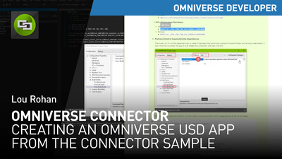 Creating an Omniverse USD app from the Connect Sample