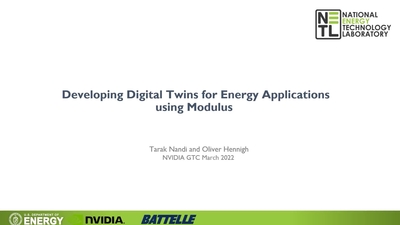 Developing Digital Twins for Energy Applications using PhysicsNeMo