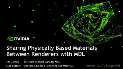 Sharing Physically Based Materials between Renderers with MDL