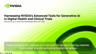 Harnessing NVIDIA’s Advanced Tools for Generative AI in Digital Health and Clinical Trials