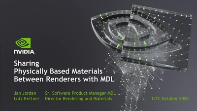 Sharing Physically Based Materials Between Renderers with MDL
