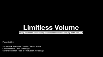 Limitless Volume: Taking Volumetric Video to the Next Level with Samsung and CharliXCX