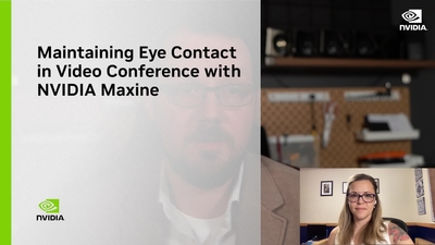 Maintaining Eye Contact in a Video Conference with NVIDIA Maxine