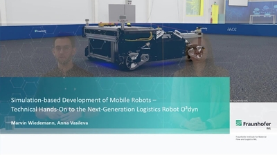 Simulation-Based Development of Mobile Robots: Technical Hands-On to the Next-Generation Logistics Robot O³dyn