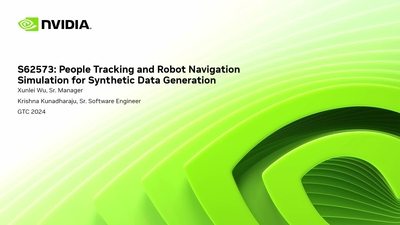 People and Robot Navigation Simulation for Synthetic Data Generation