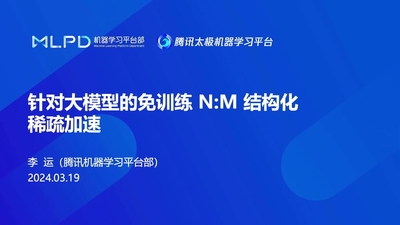 针对大模型的免训练 N:M 结构化稀疏加速