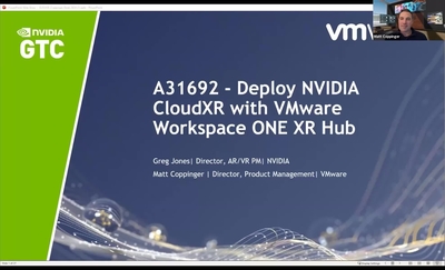 Deploy NVIDIA CloudXR with VMware Workspace ONE XR Hub (Presented by VMware, Inc.)