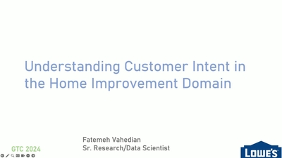 Understanding Customer Intent in the Home Improvement Domain