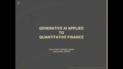 Generative AI Applied to Quantitative Finance