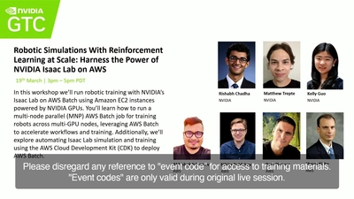 Robotic Simulations With Reinforcement Learning at Scale: Harness the Power of NVIDIA Isaac Lab on AWS