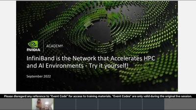 InfiniBand the Network that Accelerates HPC and AI Environments - Try it yourself.