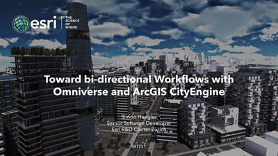 Toward Bi-directional Workflows with Omniverse and ArcGIS CityEngine