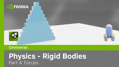 Omniverse Physics Extension - Kit104 - Part 4: Rigid Bodies - Forces 