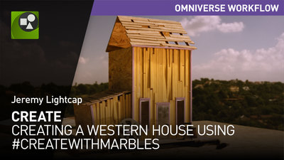 Creating a western house using #CREATEWITHMARBLES