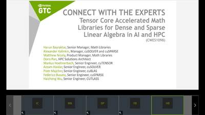 Tensor Core-Accelerated Math Libraries for Dense and Sparse Linear Algebra in AI and HPC