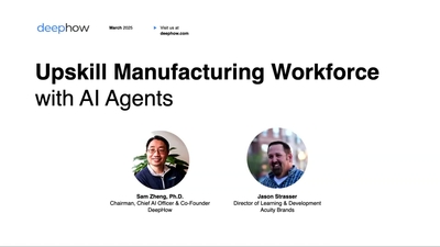 Upskill Manufacturing Workforces with AI Agents