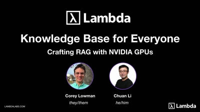 Crafting User Experience for Retrieval Augmented Generation (Presented by Lambda)