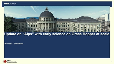 Early Science with Grace Hopper at Scale on Alps