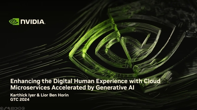 Enhancing the Digital Human Experience with Cloud Microservices Accelerated by Generative AI